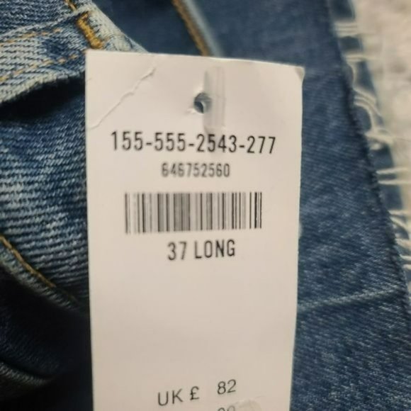 Abercrombie & Fitch Womens High Rise Mom Jeans Dark Wash Size 37 - Picture 7 of 10